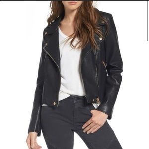 BLANKNYC Life Changer Moto Jacket xs Black with Rose Gold Hardware